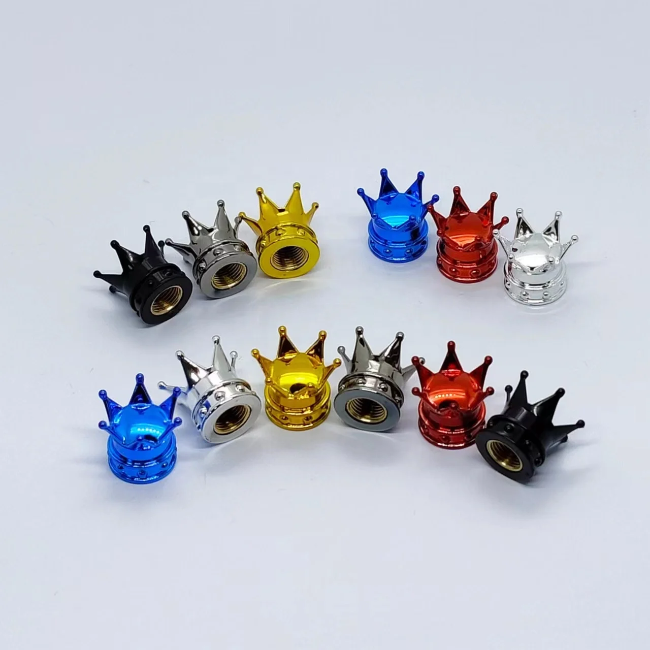 IRONDONKEY Cute Crown Series Valve Cap General Motors Tire Dust Cap Universal Bicycle Motor Vehicle Auto Dust Cover Wholesale