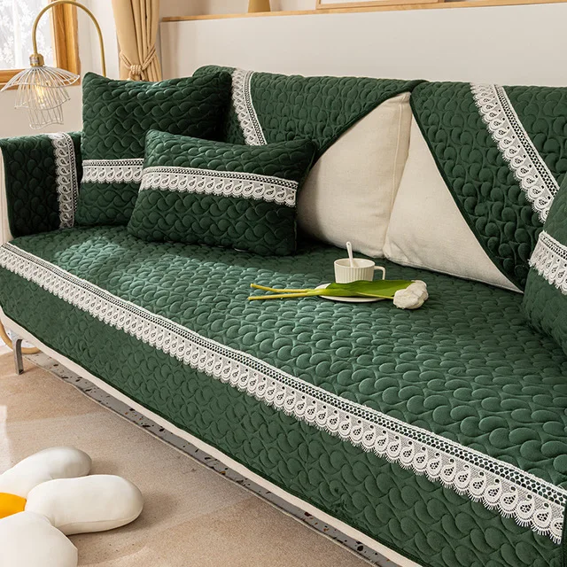Hot sale sofa seat cover l shaped sofa cover set 6 seater 4 replacement slipcover elastic stretch velvet sofa cover 3 seats