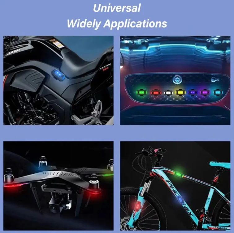 Popular 7 Colors Car Warning Signal Lamp Waterproof Airplane Flashing Lights For Aircraft Uav Night Navigation Lamps