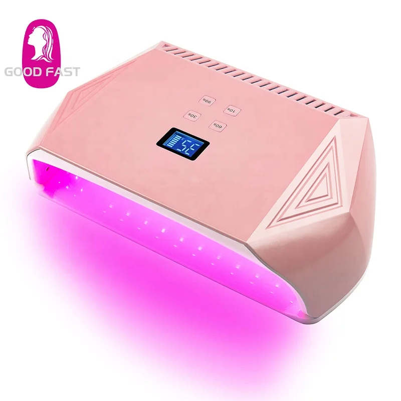 2021 cordless custom logo Sun light rechargeable 2 hand new Professional 128w polish Gel dryer uv led nail lamp for nails