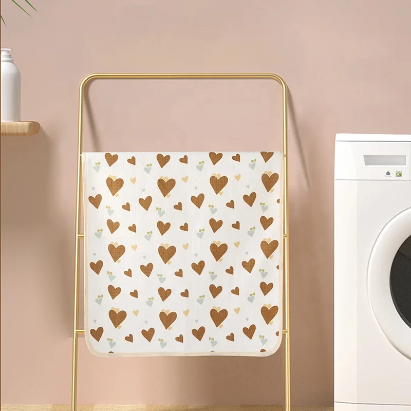 Baby waterproof muslin urine pad washable changing diaper mat for newborns