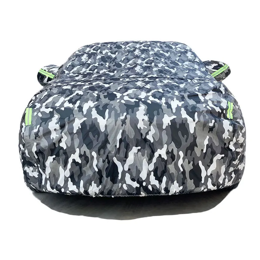 Factory Directly Camouflage Car Cover With Reflective Strips Uv Protect Universal Fully Waterproof,Durable Car Covers