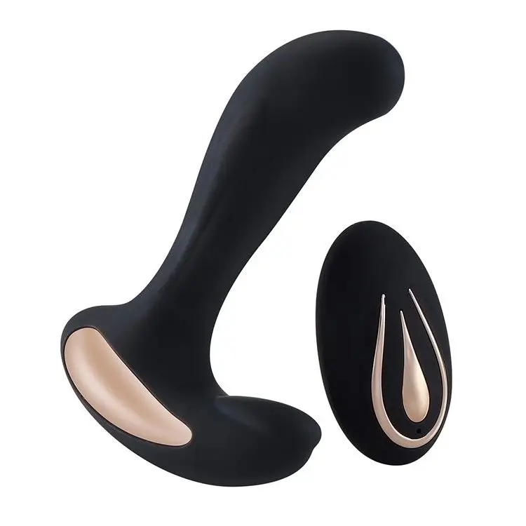 Newest Silicone anal plug vibrator vibrating butt plug 12 speeds 10 meter wireless control Prostate Massager