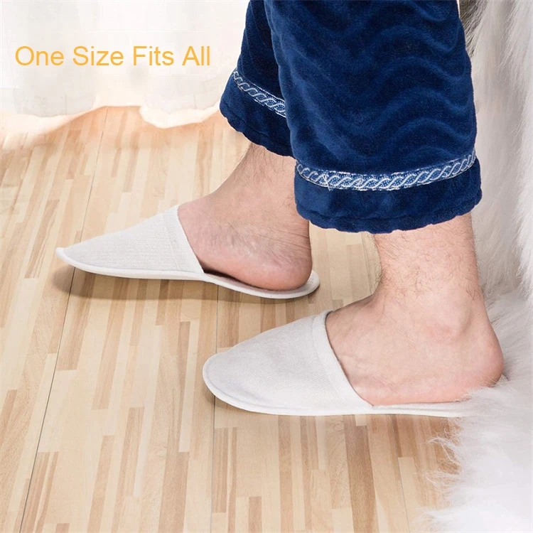 UG Low Price Wholesale Spot Without Logo Disposable Hotel Slippers Brushed Non-slip Indoor Guest Supplies Slippers