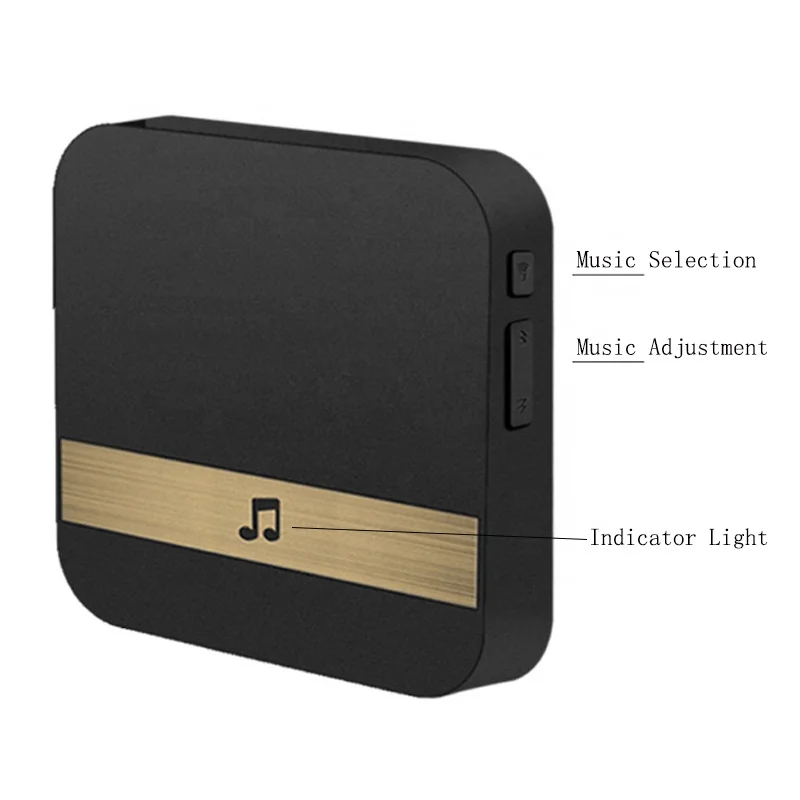 Custom wireless electric doorbell smart home security funny gate door bells for apartments