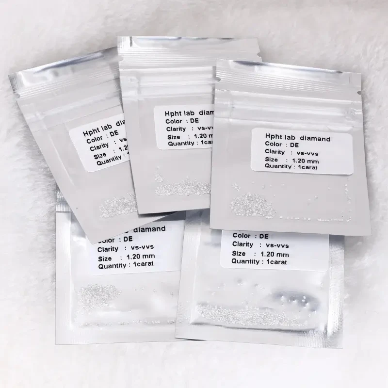 GIA Certified Wholesale 1carat Price VS1 Round 0.8-2.9mm Synthetic Polished Cultivated HPHT Loose Lab Created Diamonds 1ct 2mm