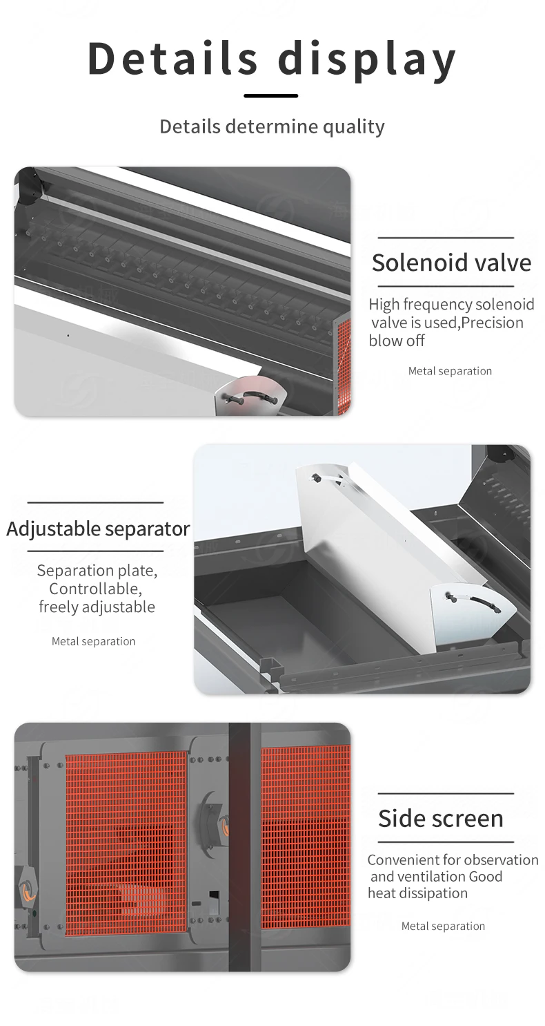 Metal Waste Recycling  Aluminum Recycling Machinery Waste Magnetic Separator Metal