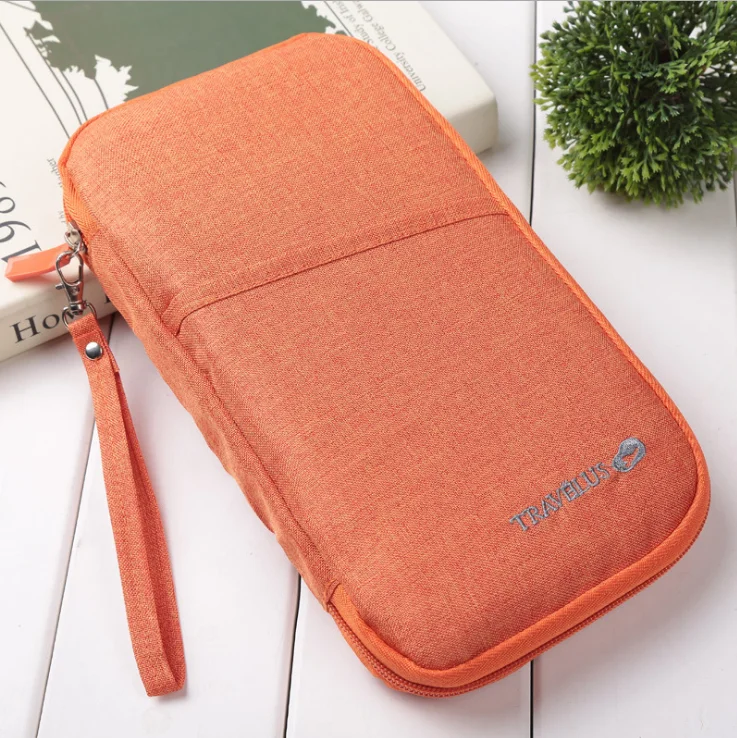 Fashion Passport Holder Bag with Hand Strap Travel Passport Wallet