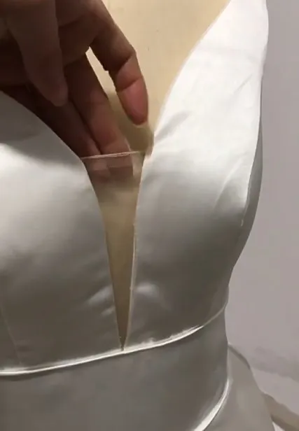 China factory satin wedding dress fashion long wedding dresses satin white satin wedding dress