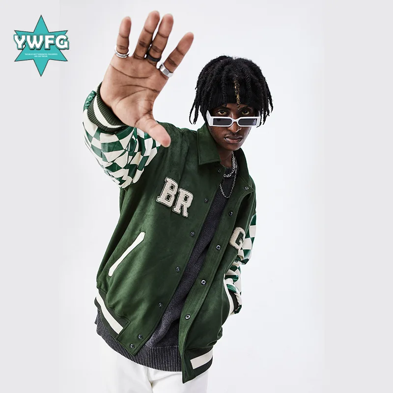 OEM custom chenille embroider patch logo winter baseball bomber vintage letterman varsity jackets for men