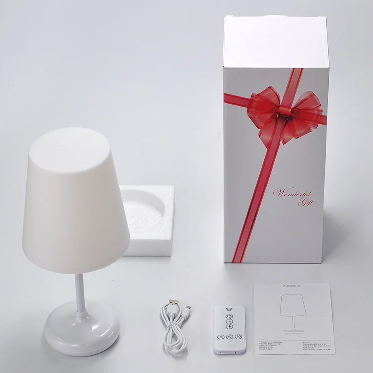 creative design remoter touch usb recharging led light 3w reading table light