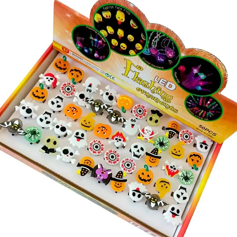 Wholesales Halloween Children Toy with Led Holiday Gift Flash Party Toy Capsule Toy For Vending Machine