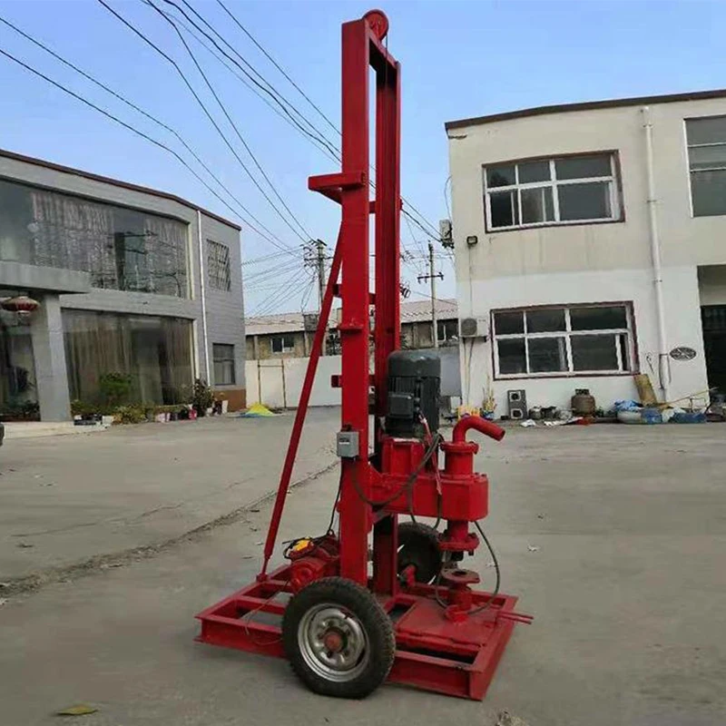 Factory price50 100m Portable hydraulic water well drill rig diesel engine track-type drilling rigs machine for