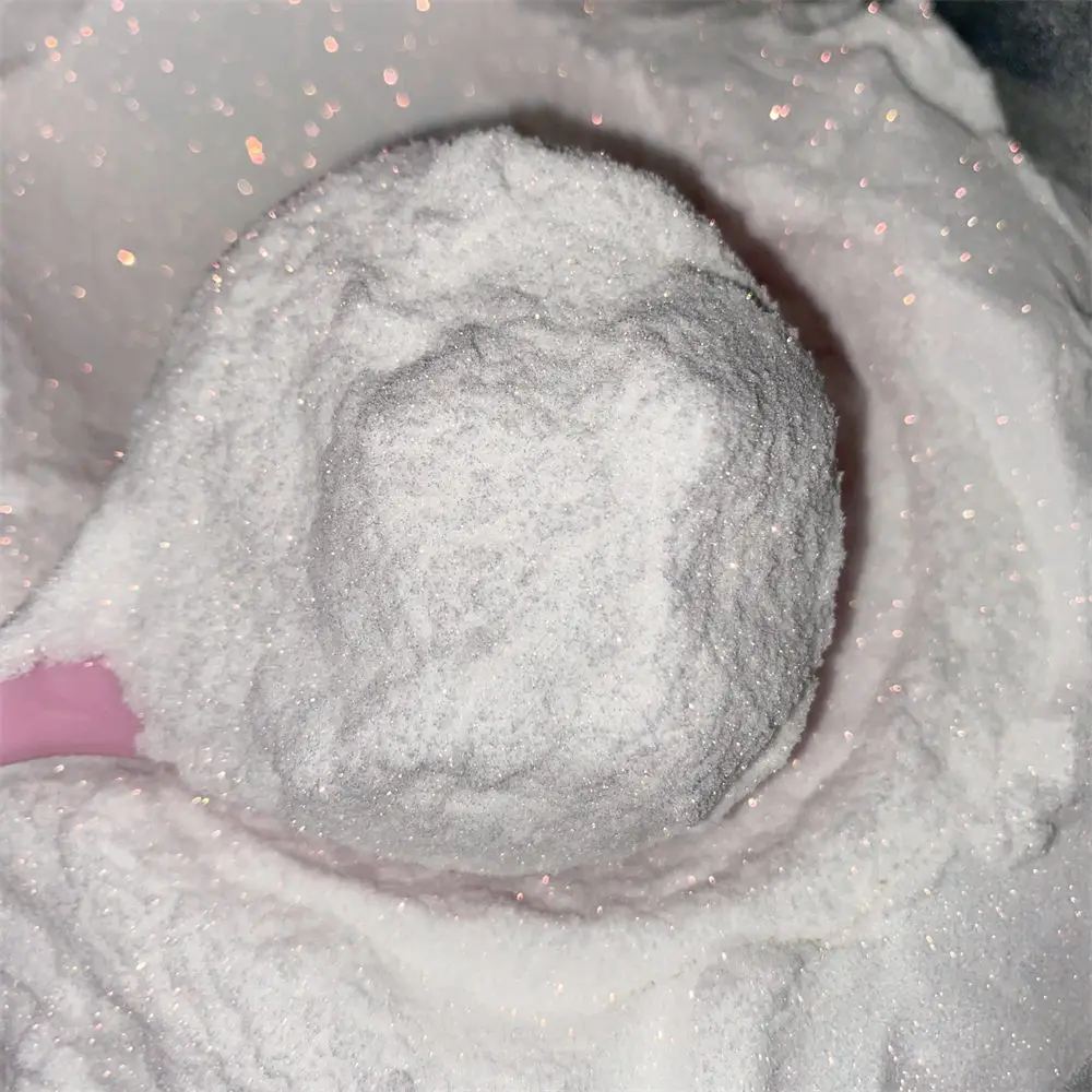 Resin Polyester Bulk Glitter Additive Opal Glitter Dust 1/360' white glitter powder