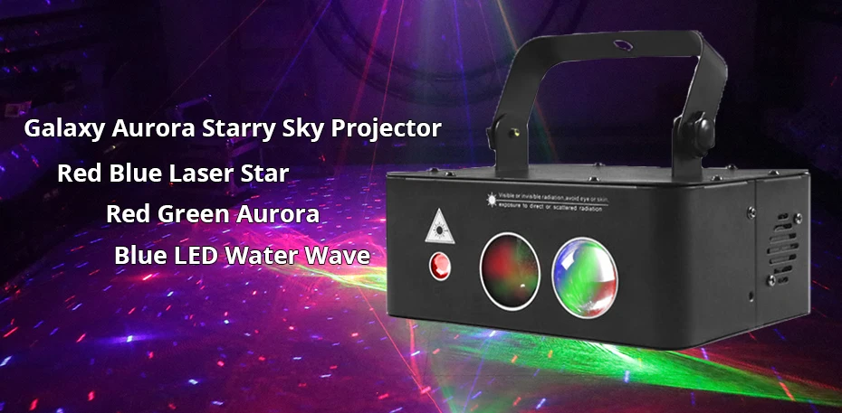 
RGB starry star LED water wave stage lighting for holiday DJ DIsco laser light projector 