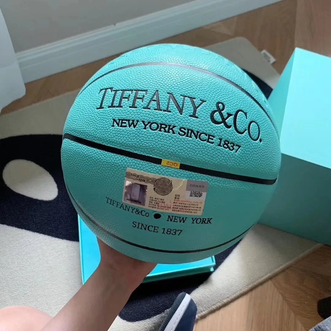 official Size 7 Custom Pattern Fashion Mint Green Basketball Street Ball
