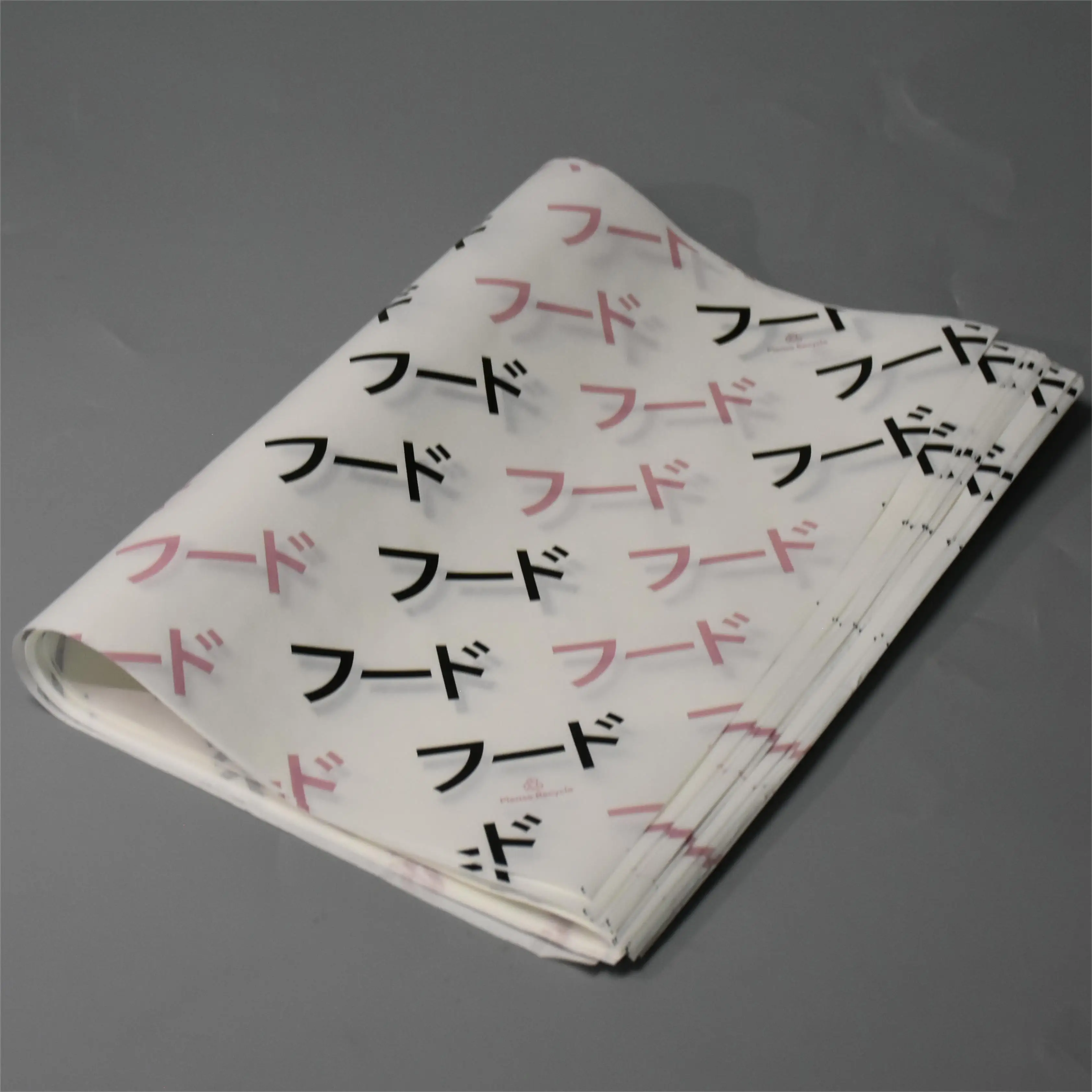 factory personality biodegradable hot dog burger packaging PE coast  doouble and single printing food wrapping paper