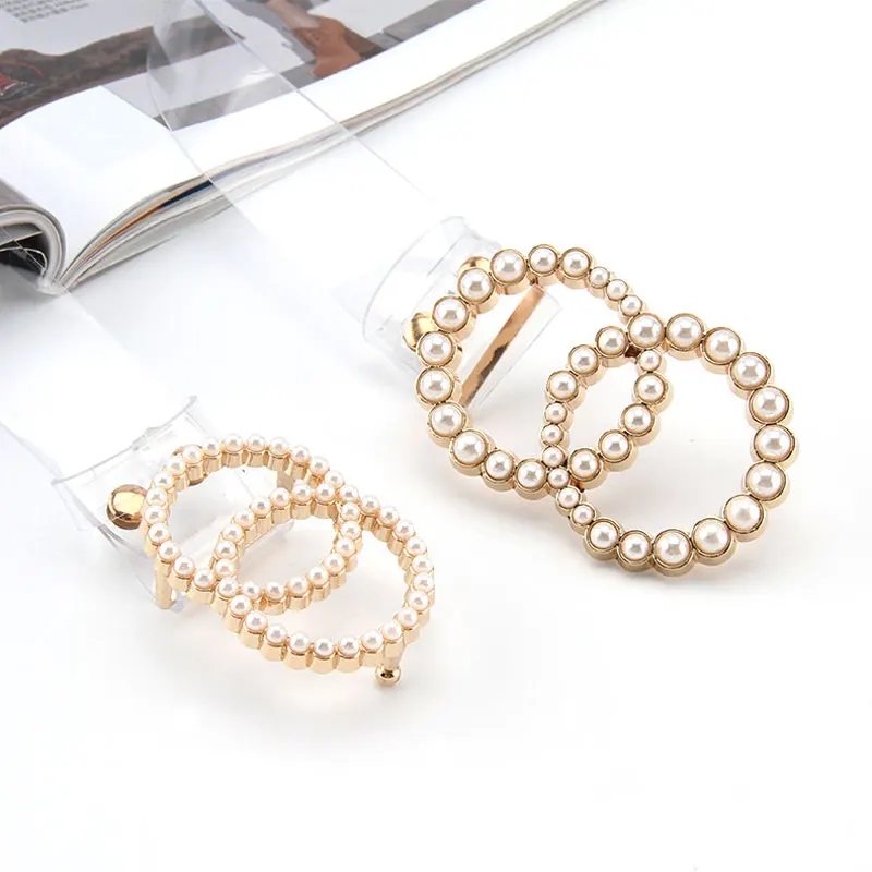Custom Pearl Rhinestone Pin Buckle Waist Belt Resin Plastic PVC Clear Transparent Belts for Women