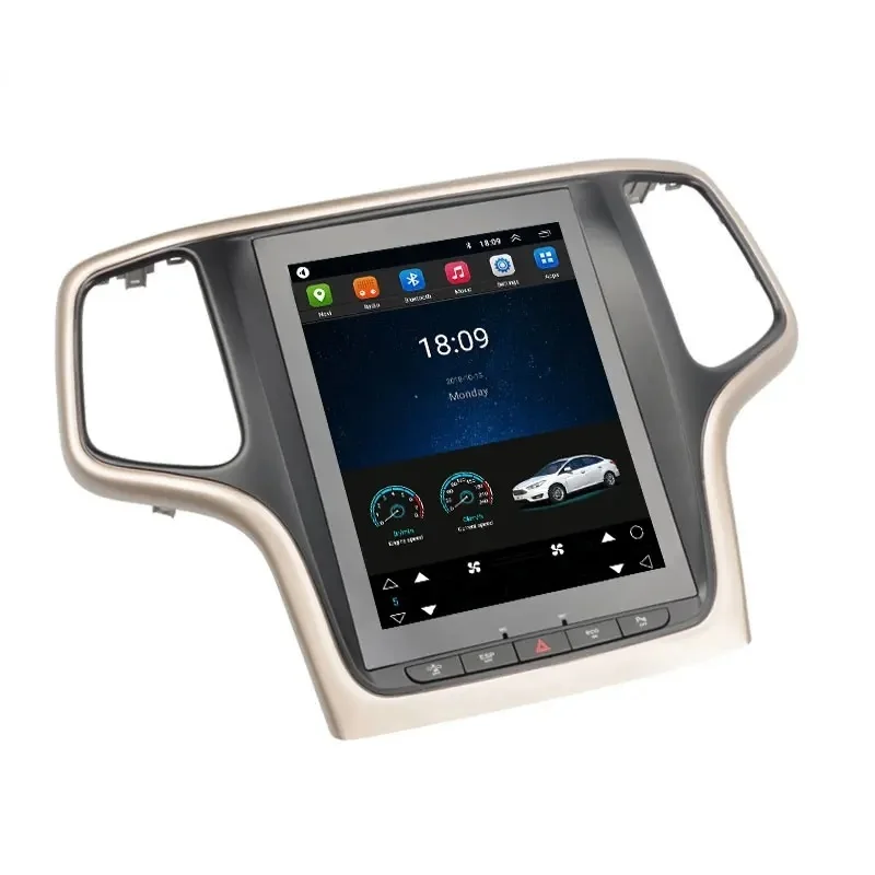 Android Car radio multimedia Tesla style Android 12 car dvd player for Jeep Grand Cherokee 2013 2014 2015 2016