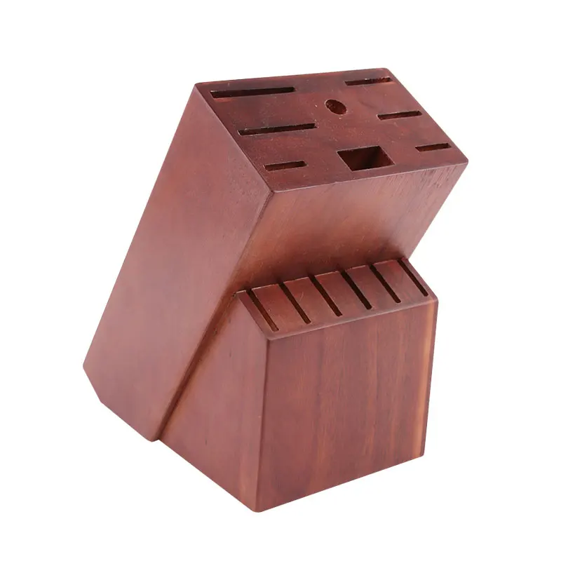 Hot Sale German Steel Forged Cooking Chef Knife Kitchen Utility Knives Set With Rubber Wood Block