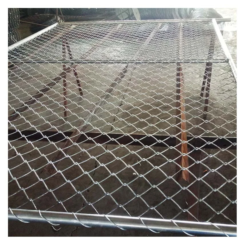 Diamond wire Mesh hot dipped galvanized chain link fence chain link wire mesh fence