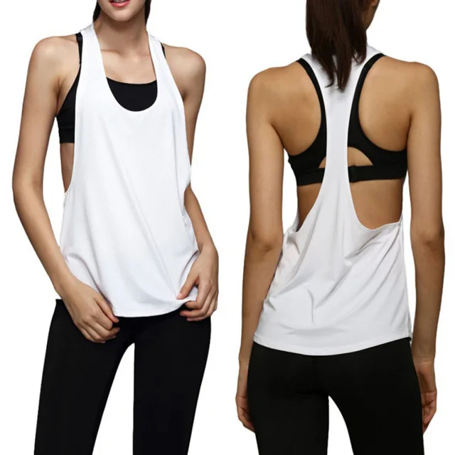 Female Sport Top Jersey Woman T-shirt Crop Top Yoga Gym Fitness Sport Sleeveless Vest Singlet Running Training Clothes For Women