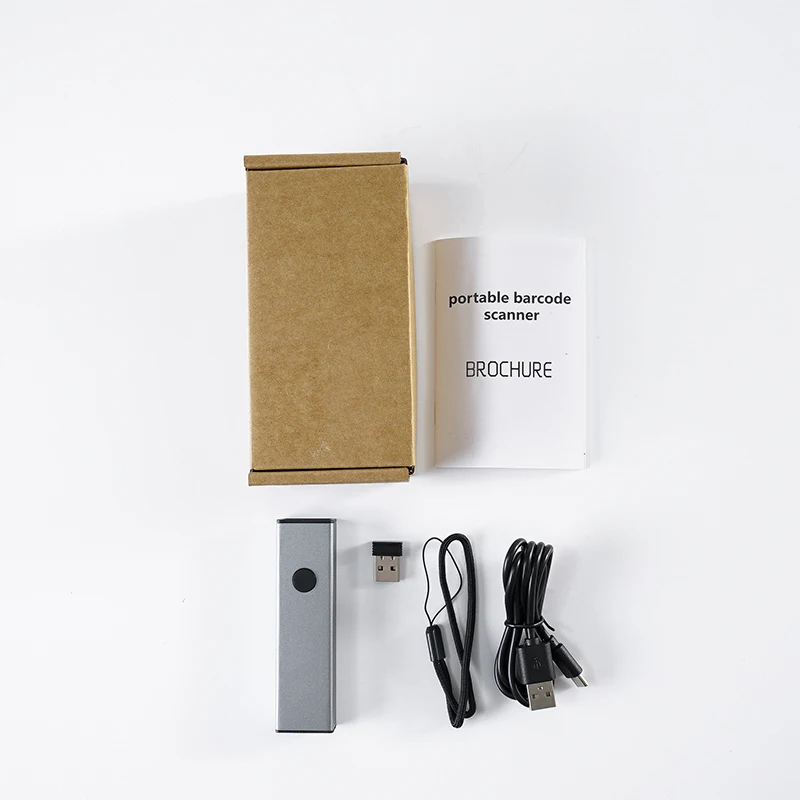 Портативный BT сканер штрих-кода 2D беспроводной карманный мини-сканер USB Android qr-код считыватель