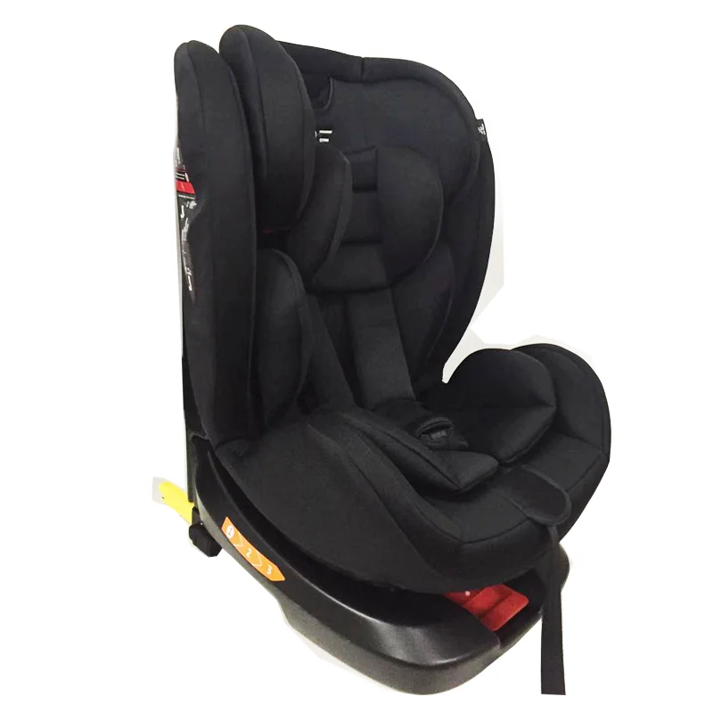 Сиденье автомобильное для безопасности детей, вращающееся на 360 градусов, 0 + 1 2 3, черно-серое