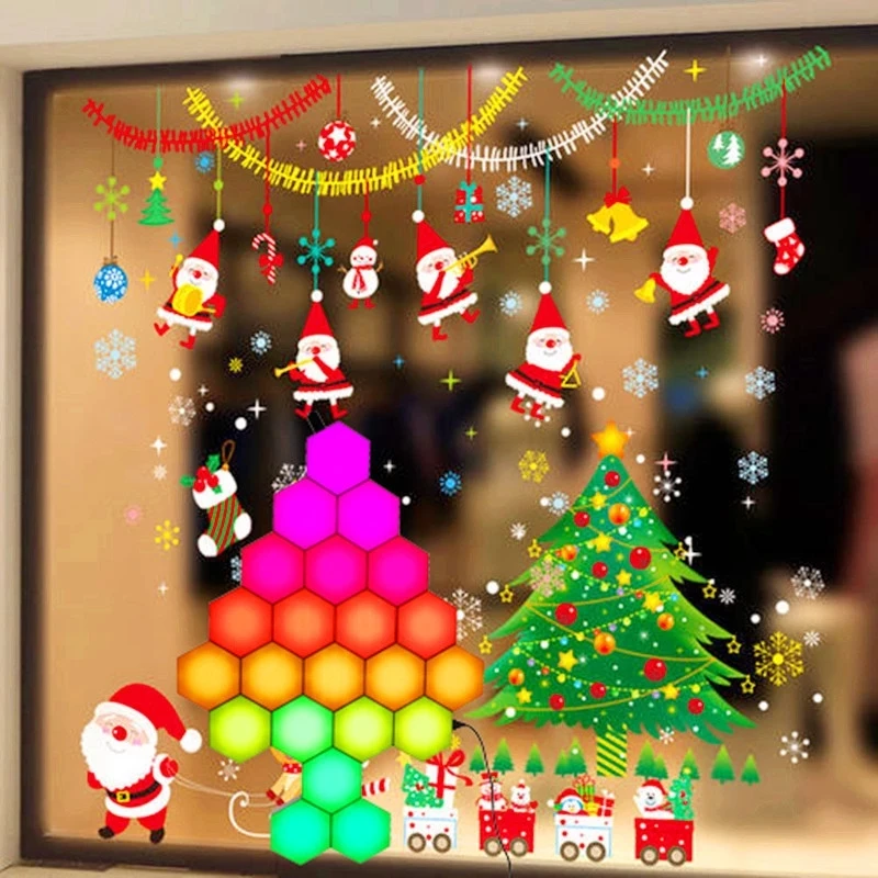  RGB Quantum Light Honeycomb DIY Decorative LED Hexagonal Night Smart Touch Sensitive Wall Remote