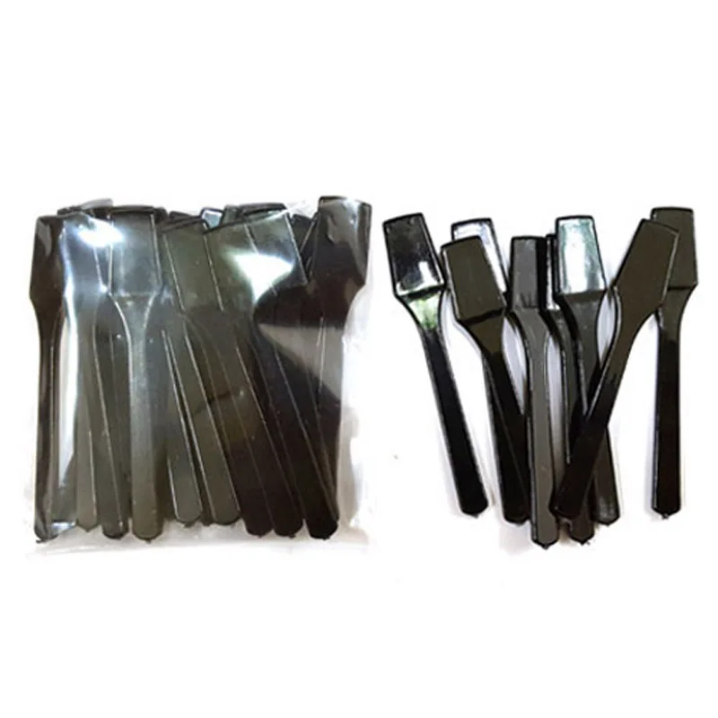 In Stock Wholesale Disposable Mini Plastic Makeup Spade Spatula for Facial Cream