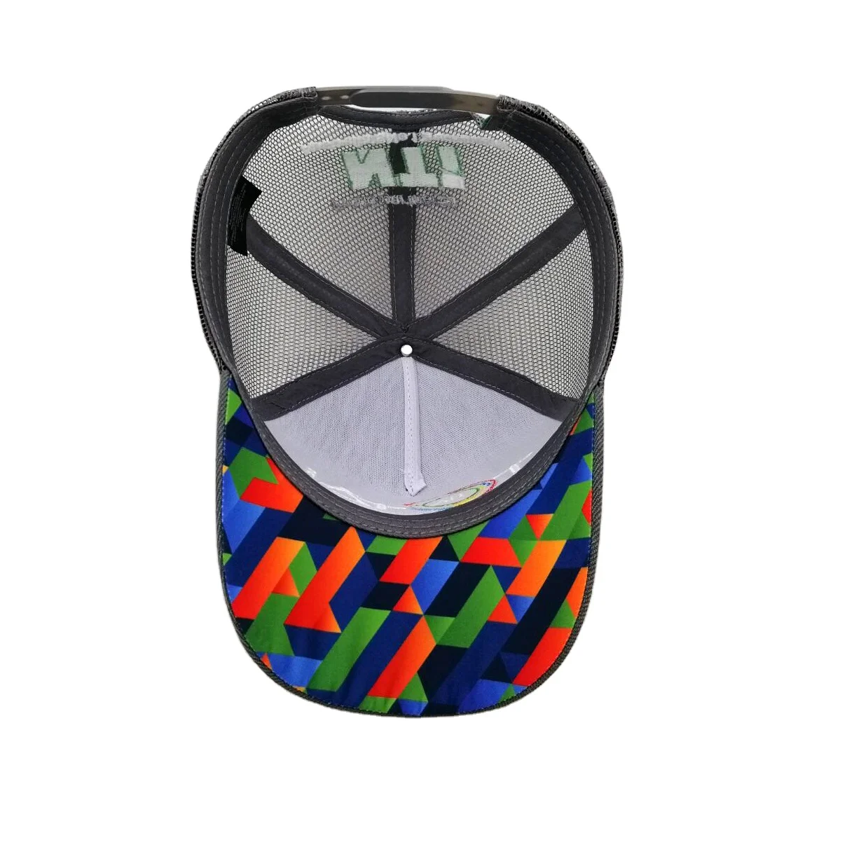 Hot Sale 5Panel Side Stripe Trucker Hats Custom Deep High Profile Gingham Leather Embroidery Country Side Trucker Hats Snap Caps