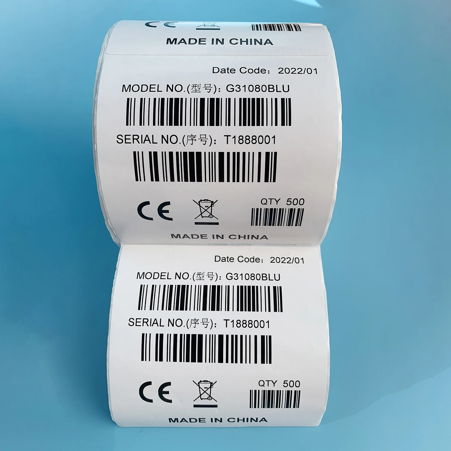 Outer box box mark sku sticker warehouse barcode serial number label printing