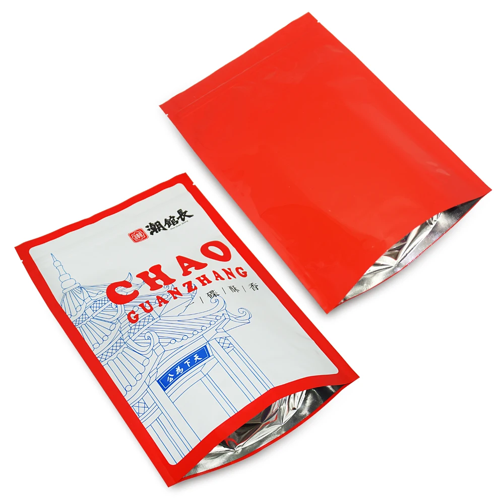 Custom printed reusable plastic heat seal mini ziplock Baggies stand up pouch resealable Smell Proof Mylar Bags