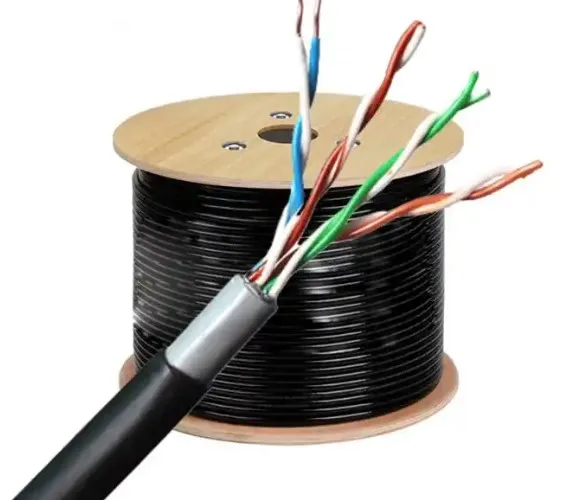 Outdoor Utp Ftp Sftp Cat5e Cat6 Cable 23awg 24awg 0.51mm 0.56mm 305m Network Ethernet Lan Cable