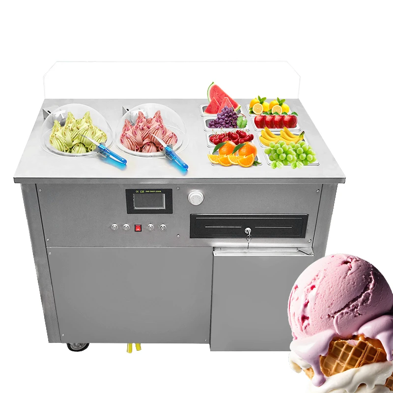 Fruit Mix Ice Cream Machine Automatic Ice Cream Continuous Freezer Machine