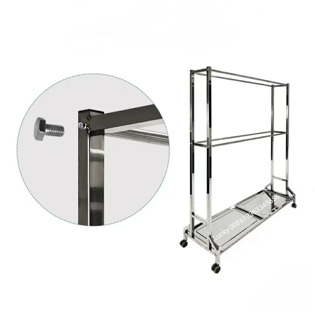 Customizable carbon steel 304 316L stainless steel cured meat food drying rack with wheels for drying