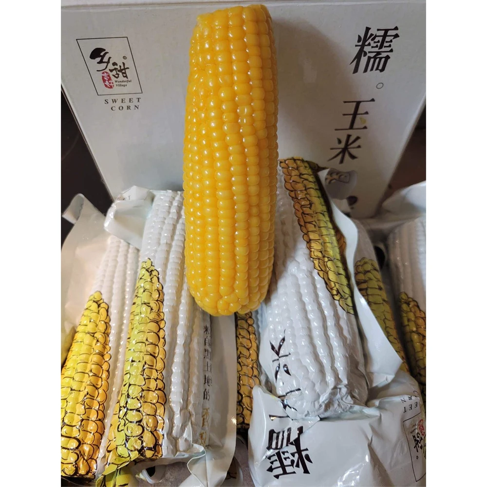 Ready-to-eat Sweet Waxy Corn Yellow And White Chinese Corn