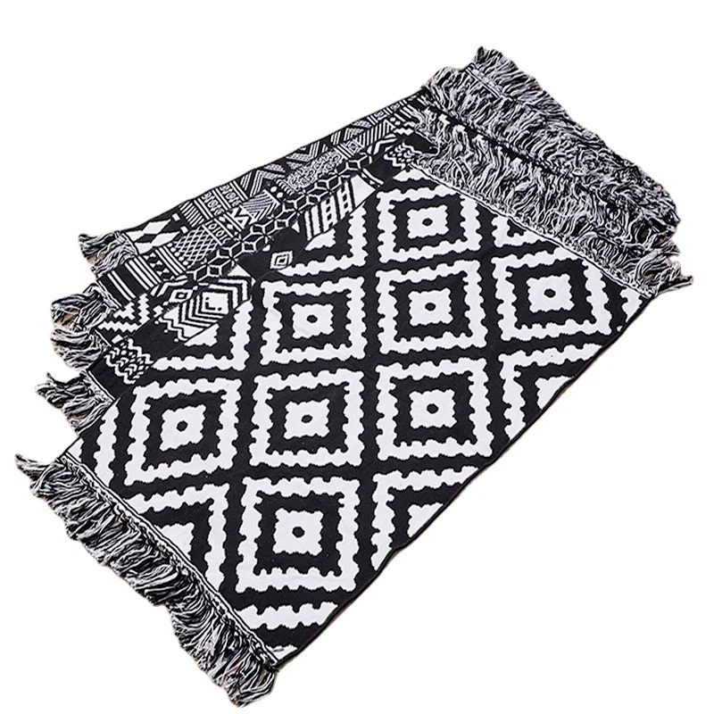 China rug manufacturer decor carpets and rugs living room washable cotton woven jacquard custom area rugs