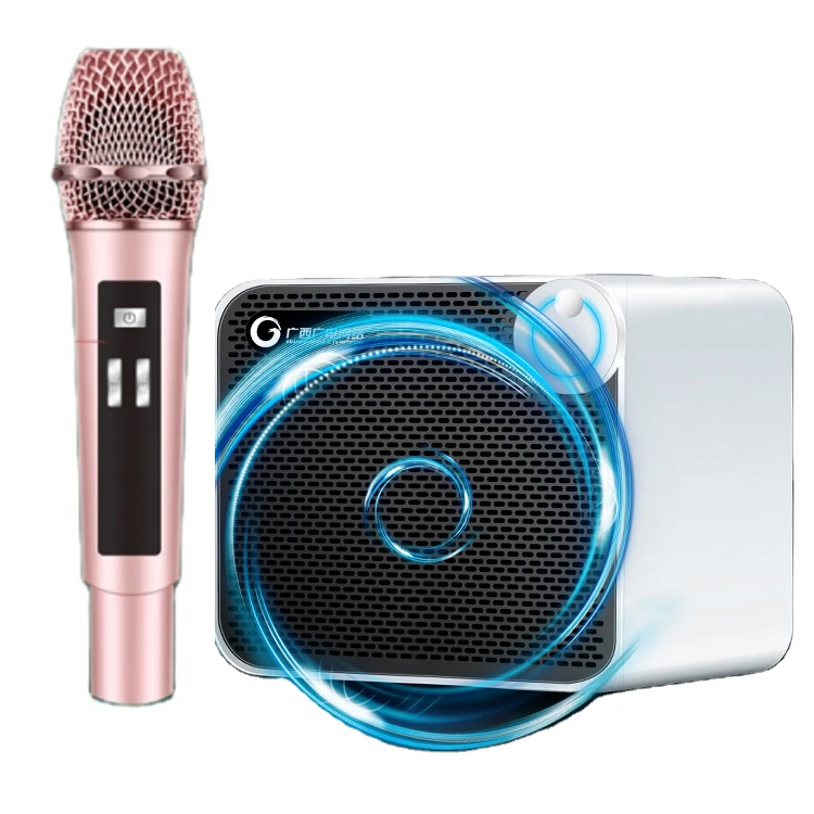 
Portable Bt Bluetooths Color Waterproof Box Mini Speaker wireless microphone uhf Speakers 