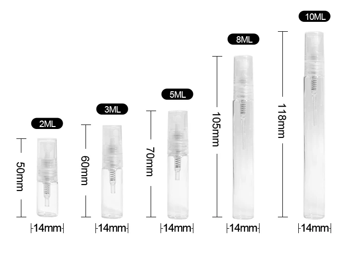 Горячая Распродажа маленькая мини-бутылка для путешествий 2 мл 3 5 8 10 распылитель многоразовая бутылка духов пустой карман Подарочная