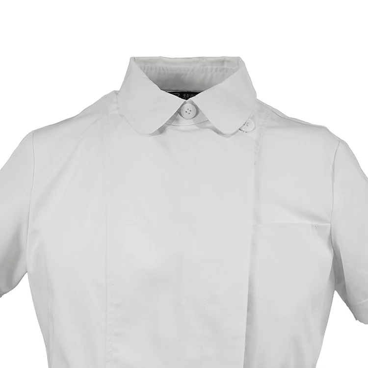 Лучшее качество белое платье для медсестры лабораторные пальто с коротким рукавом униформа больницы