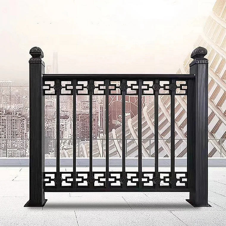 New Design Balcony Power Coated Aluminium Alloy Railings For Hotel And Villafoutdoor aluminum   abricate handrail and railing