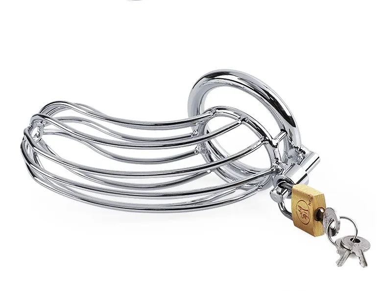Metal Bird Male Chastity Device Super Small Short Cock Cage with Stealth Penis lock Ring Sex Toy for Men