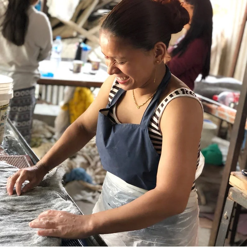 Wool Felt artificial flowers perfect craft for Home decor, Festive Decorations, and wedding centerpieces hand-made in Nepal