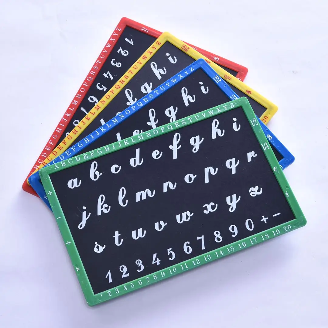 A B C D Mini Chalkboard Blackboard Africa MDF Plastic Ardoise Small Blackboard Chalkboard Slate For Kids