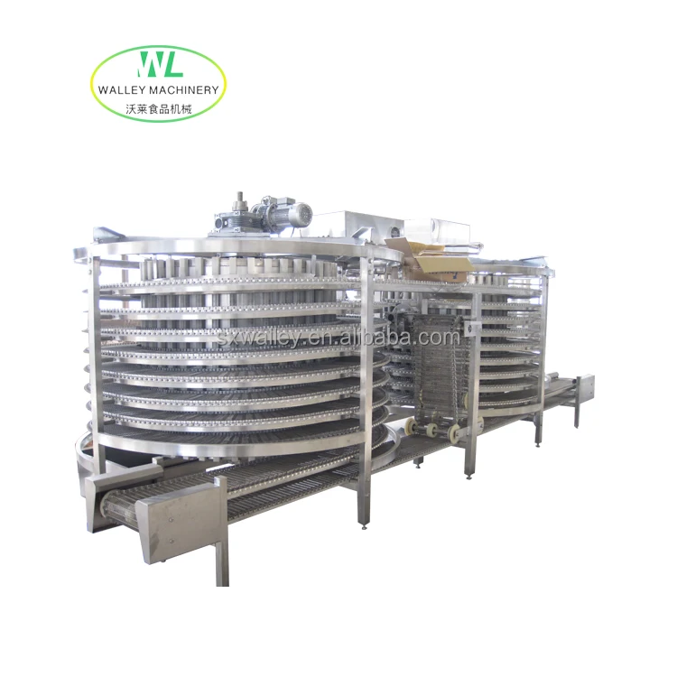 China Spiral Freezer Price IQF Spiral Blast Freezer For Fruit Seafood Vegetables
