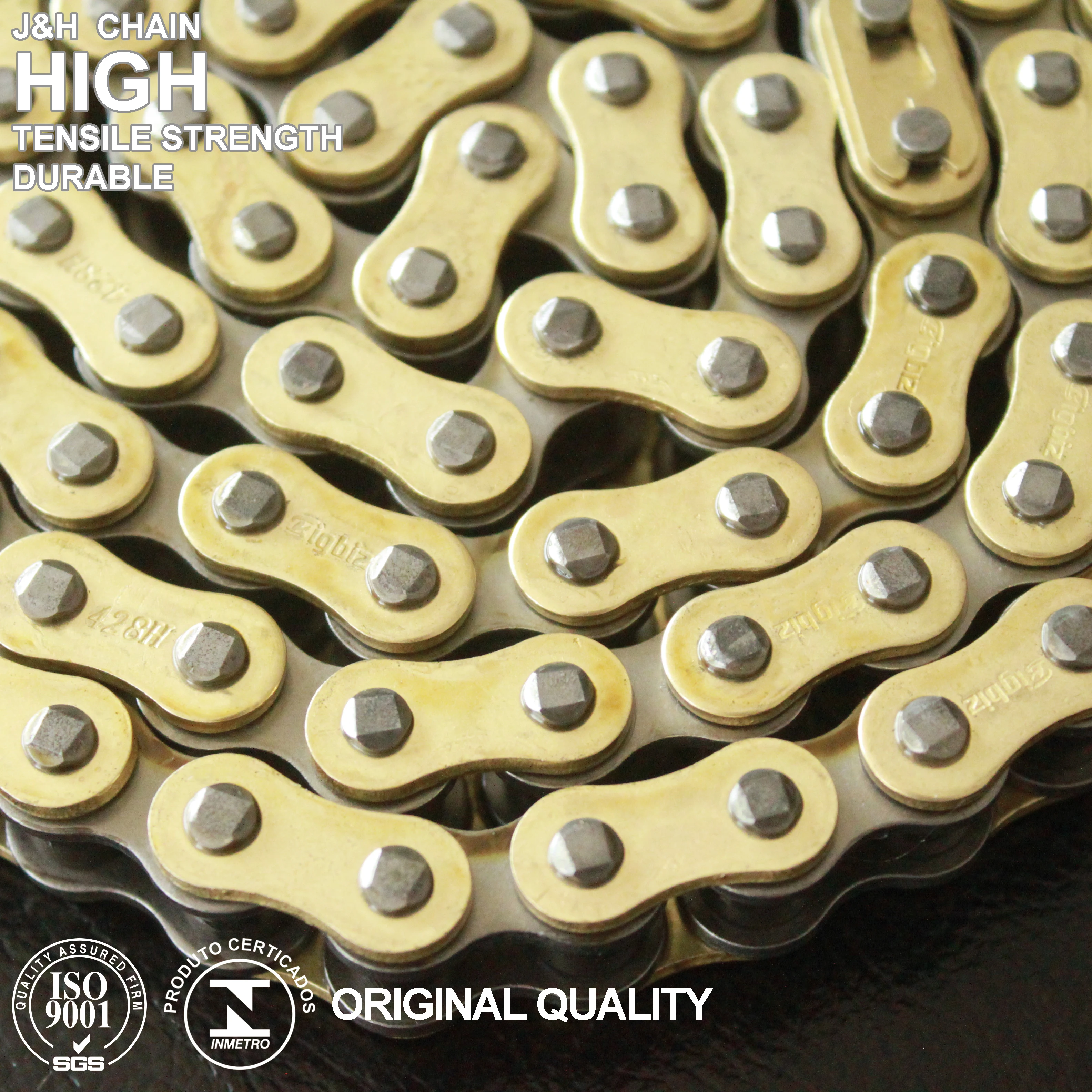 415 415H 420 420H 428 428H 520 520H 530 Golden Sprocket Kit Set Cadena De Para Moto Drive Transmission Roller Motorcycle Chain