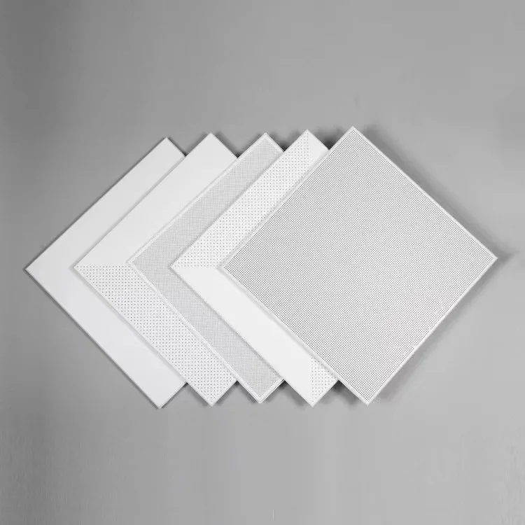 60*60 White Powder Coating Square CN;GUA Factory Price Aluminum Alloy Sound-absorbing Metal Ceiling Artistic Waterproof DL-01