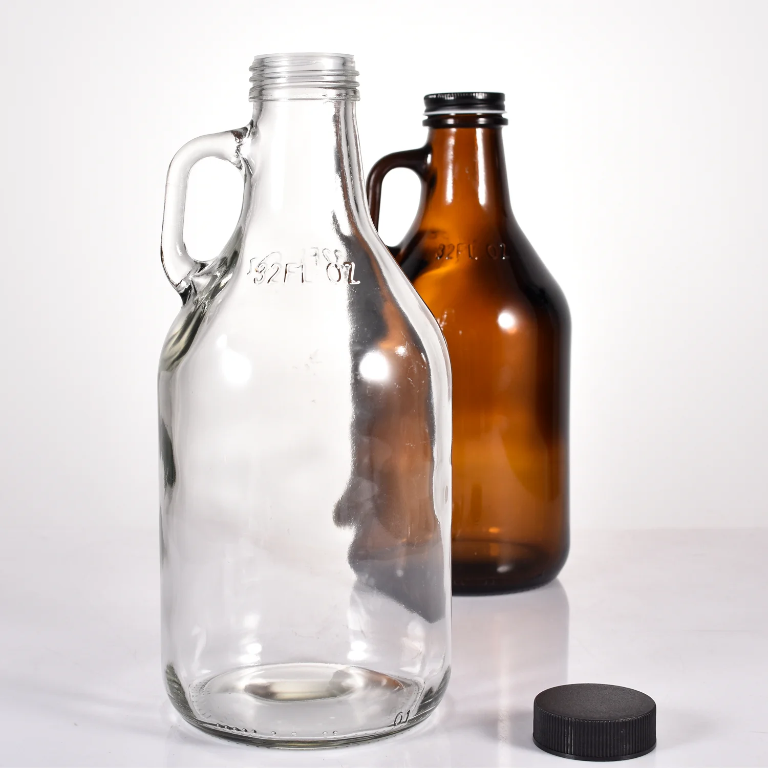 32oz 1L Home kitchen sesame oil camellia oil empty bottle pot container glass bottle sealed food grade oil bottle