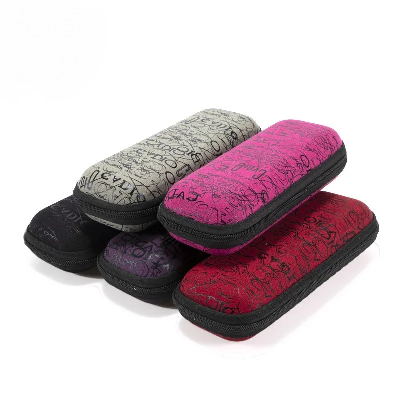 Wholesale student myopia glasses box zipper custom logo glasses box eva sunglasses case glasses